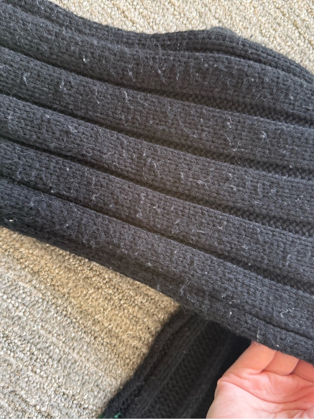 Gucci Vintage Web Knit Scarf - Picture 2 of 4